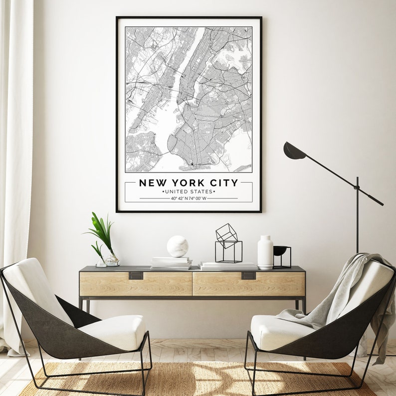 new-york-city-map-print-new-york-map-poster-new-york-wall-etsy