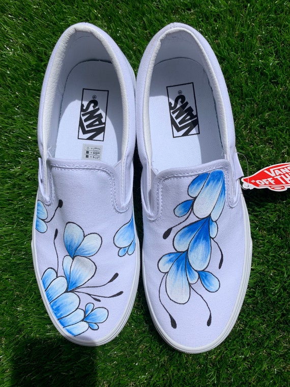 slip on vans painted