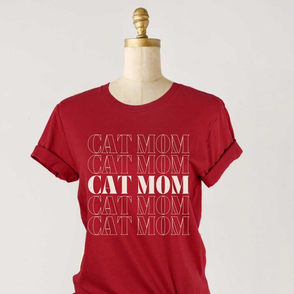 Cat Mom Shirt Cat Lover Gift For Women Gifts For Cat Lovers Cat T-Shirt Cat Owner Gifts Cat Mom Gift Cat Shirt Gift Cat Lover Christmas Gift