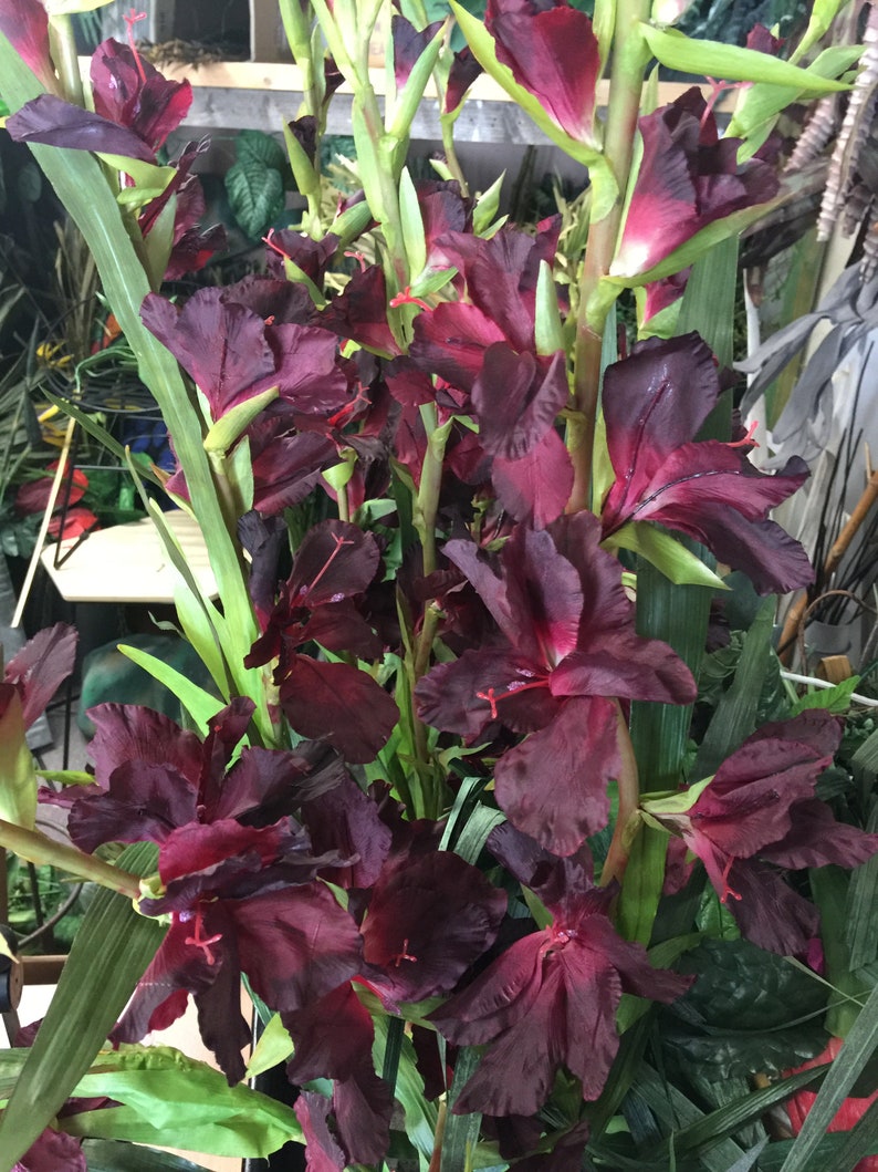 Premium artificial flowers Gladiolus 95 cm Etsy