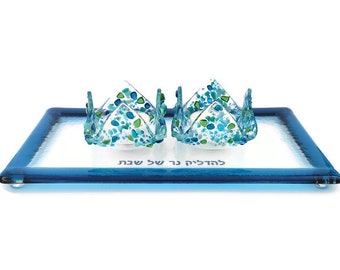 Shabbat candle holders - Tealight candle holders - Shabbos candlesticks - engagement gift - Bat Mitzvah gift - Judaica - Made in Israel