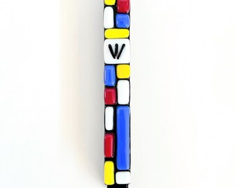 mezuzah case - Jewish wedding/engagement gift - fused glass mezuzah cover for Jewish home - Judaica made in Israel - Jewish home decor