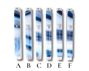 Fused glass mezuzah case - Jewish wedding/engagement gift - mezuzah cover for Jewish home - Judaica - made in Israel - Jewish home decor