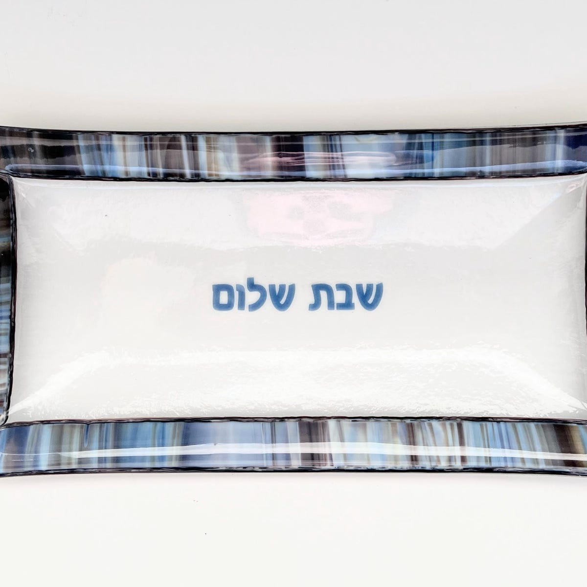Fused Glass Shabbat Shalom Platter Mosaic Challah Tray Jewish Wedding Gift Modern Judaica Made in Israel Unique Shabbat Table Decor - Etsy