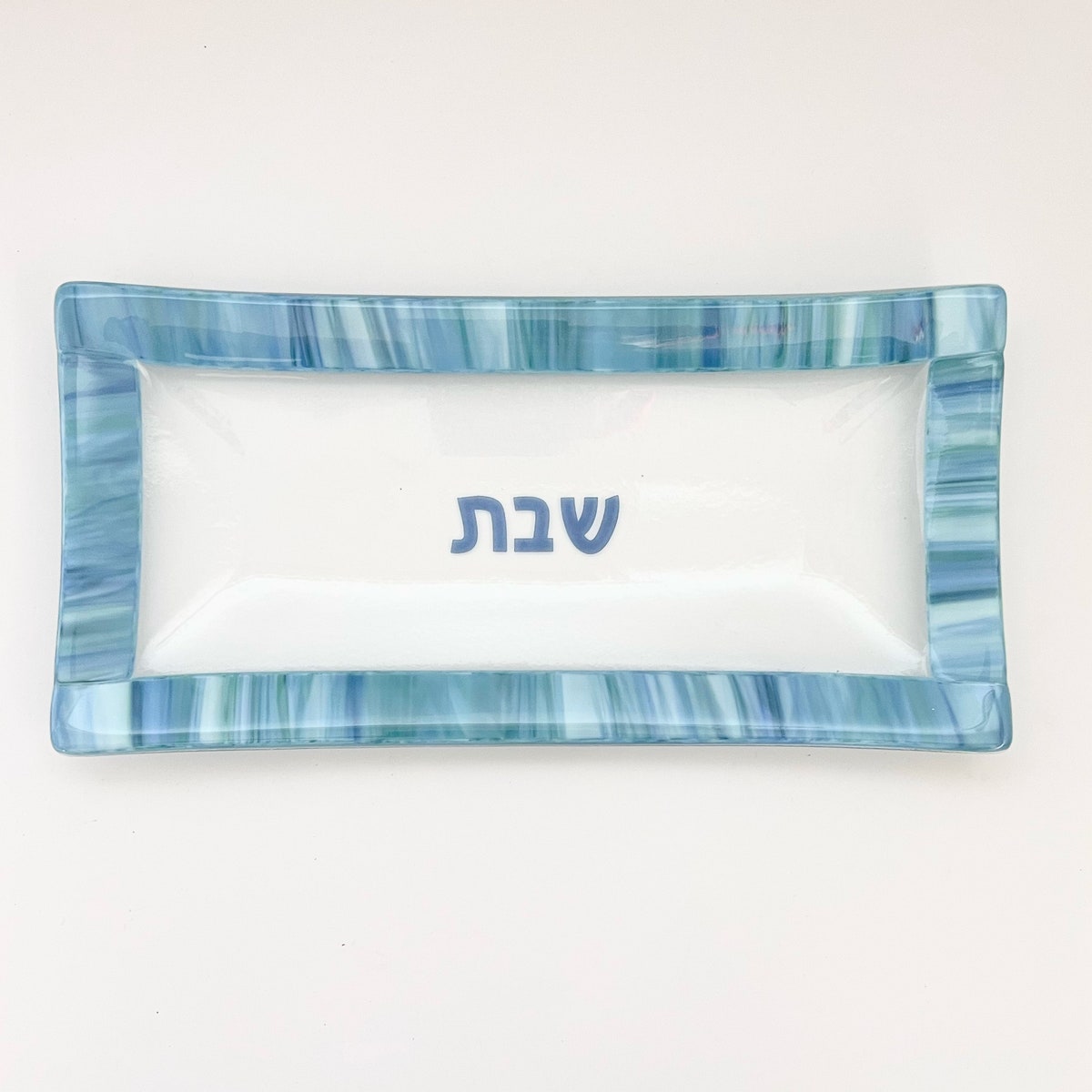 Fused Glass Shabbat Platter Elegant Challa Tray Jewish Gift Made in Israel Shabbos Table Decor Judaica Engagement/hostess Gift - Etsy