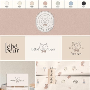 Custom Baby and Kids Branding Kit, Hand drawn logos for Small Business & Startups, Unique Toddler and Children Branding, Logo Design Service
