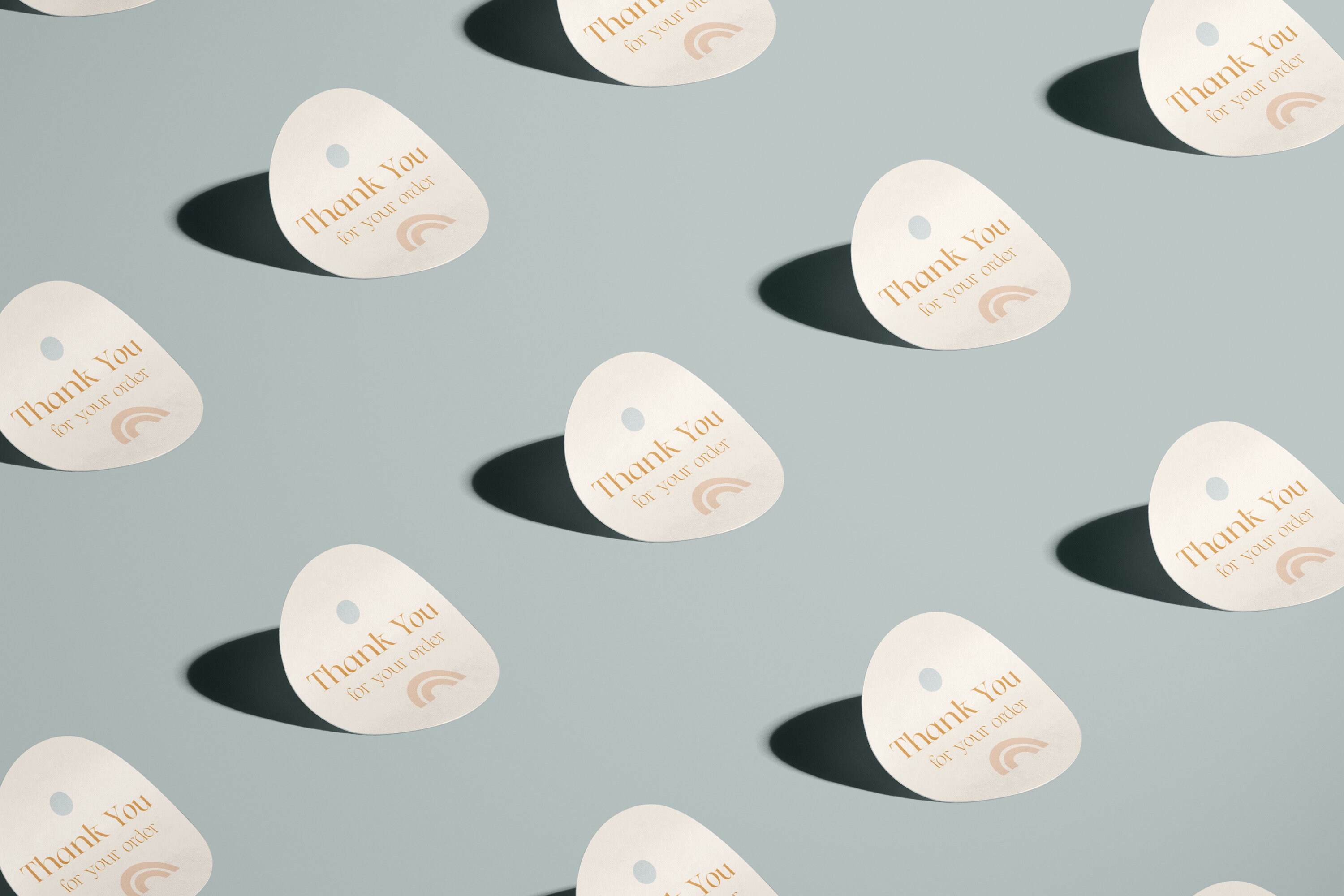 business thank you stickers premade thank you labels etsy
