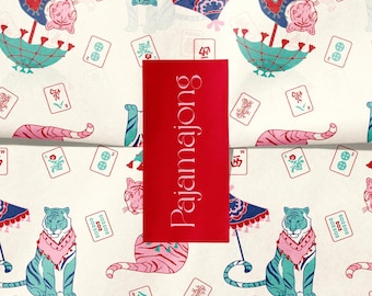 Tissue Paper Wrap - Custom Digital Pattern Packaging, Personalized Illustration Icons, Unique Design for Gifts & Crafts