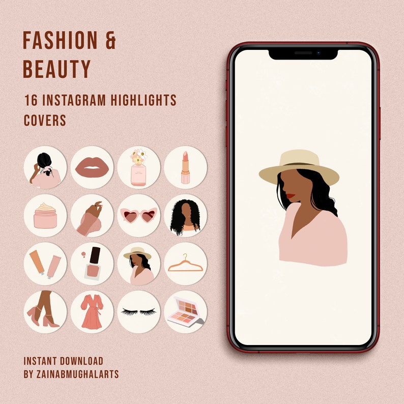 Fashion Instagram Highlight Icons Fashion Beauty Icons Etsy