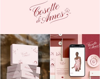 Custom Hand Drawn Logo with Full Branding Package, Creative Logo Design for Businesses, Aesthetic Creative Unique Illustrated Graphic Logos