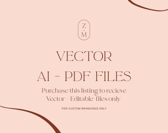 VECTOR Ai and PDF Files for Custom Branding or Packaging by Zainabmughalarts