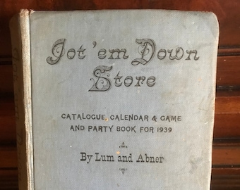 Jot 'em Down Store Catalogue Calendar and Game and - Etsy