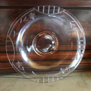 Vintage Pink Depression Glass Bowl -- Blush Glassware Serving Bowl -- Pink Glass