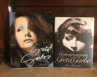 Two Greta Garbo Books: The Complete Films of Greta Garbo and Conversations with Greta Garbo -- Classic Film Reference Books -- Old Hollywood