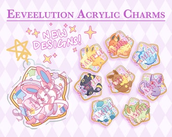 2-inch Eeveelution Acrylic Charm Keychain