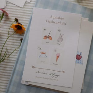 Watercolor Alphabet Flashcards: Nature-Inspired ABC Cards image 5
