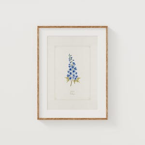July Birth Month Flower Print – Hand Watercolor Giclée Art | Gift for Moms, Baby Shower, Nursery Wall Decor | 8x10 Fine Art Print
