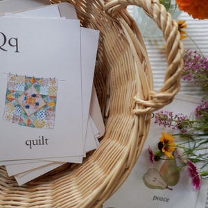 Watercolor Alphabet Flashcards: Nature-Inspired ABC Cards image 3
