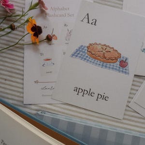 Watercolor Alphabet Flashcards: Nature-Inspired ABC Cards image 6
