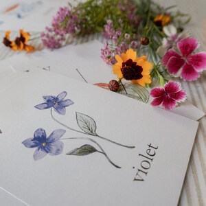 Watercolor Alphabet Flashcards: Nature-Inspired ABC Cards image 9