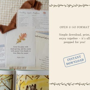 Fall Morning Time Guide: Christian Homeschool Curriculum (PDF Download) image 4