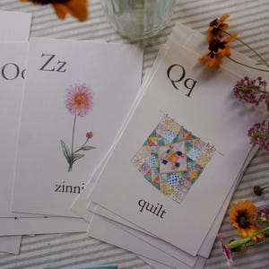 Watercolor Alphabet Flashcards: Nature-Inspired ABC Cards image 8