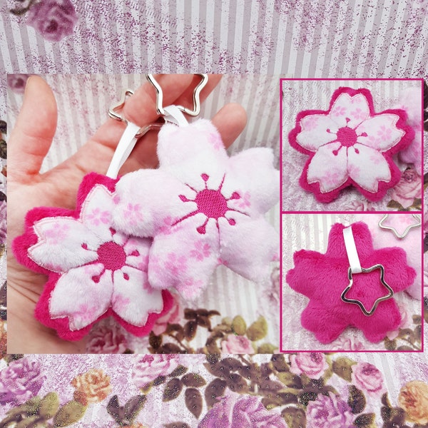 Sakura/Cherry Blossom Plush Keychain