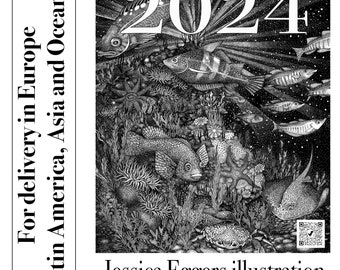 2024 Wall calendars: Fish Art (Europe, Latin America, Asia and Oceania)