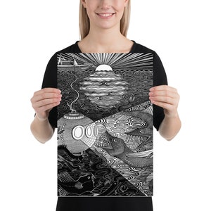 William Beebe&#39;s Bathysphere: Poster
