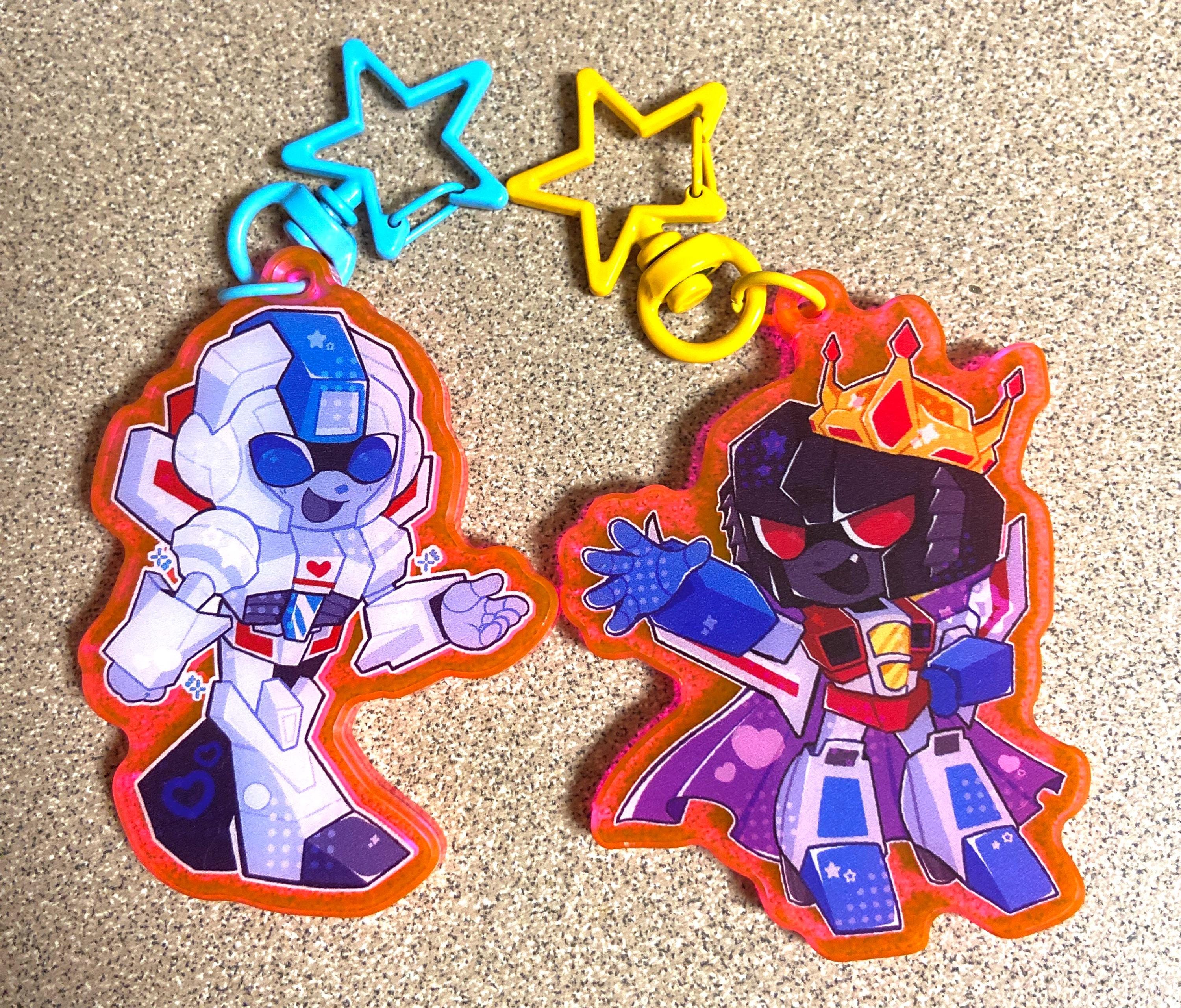 Starscream and Jetfire Keychains