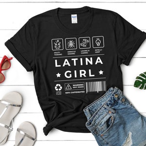 Latein Power Shirt: Latein Mädchen Strichcode Design