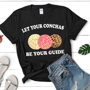Womens Conchas T-Shirt: Funny Spanish Pun Latinx Tee