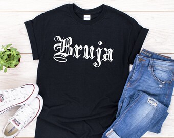 Camiseta Bruja: Camiseta latina de bruja mexicana del Día de Muertos