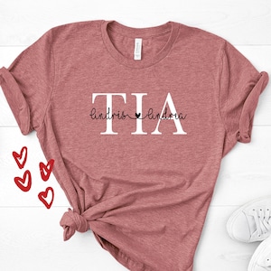 Custom Tia Aunt Shirt / Auntie Shirt / New Aunt Shirt / Shirt for Aunt Spanish /  Regalos para Tia/ Auntie Gifts