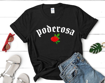 Womens Latina Poderosa Latinas Power Empowered T shirt Short-Sleeve Unisex T-Shirt