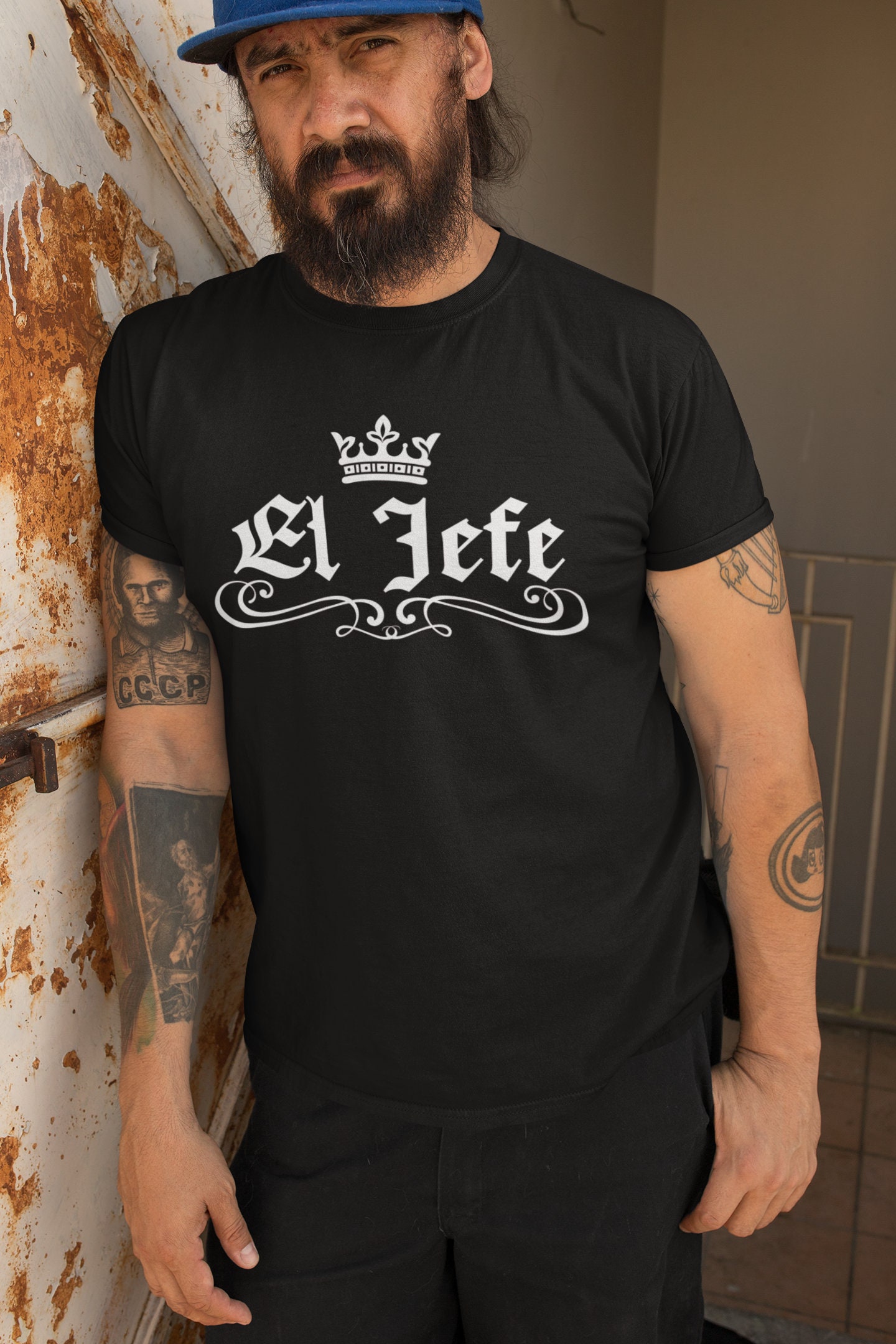 T-shirt El Jefe Boss – Cadeau Humour Papa Ou Mari, Thème Mexicain, Unisexe 100% Coton