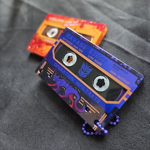 Transformers Cassette Charms- Ravage and Steeljaw, Rosanna image 1