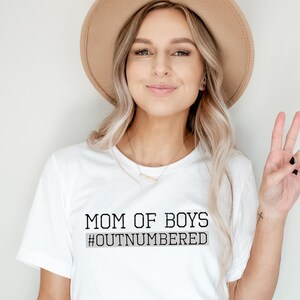 Mom of Boys Outnumbered | Boy Mom Shirt | Gift For Mom | New Mom Gift | Mother&#39;s Day Gift | Birthday Gift Mom | Mom of Boys Shirt | Boy Mama
