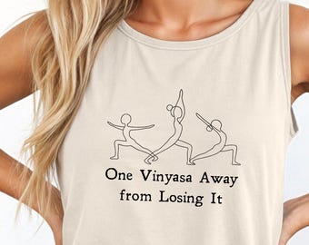 Canotta Vinyasa Yoga: colori comodi, vestibilità rilassata