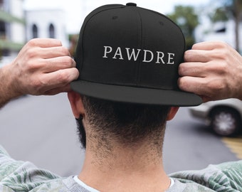 Pawdre Hat | Dog Dad Baseball Hat | Dad Hat Snapback Cap | Dad Embroidered Hat | Dog Dad Hat | Father's Day Gift | Dog Lover's Gift