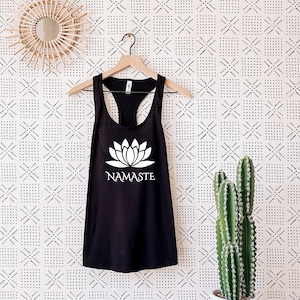 Namaste | Yoga Shirt For Women | Yoga Gift for Her | Namaste Lotus Flower | Namaste Yogi Gift | Gift For Yoga