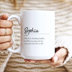 Custom Name Definition Mug: Personalized Coffee Gift
