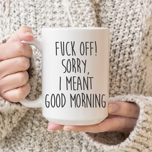 Funny Swear Word Coffee Mug | Sarcastic Gift for Friend