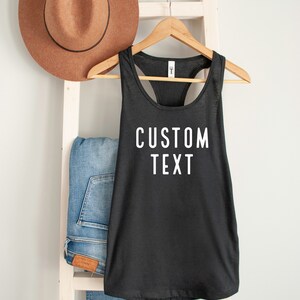 Custom Tank Top | Personalized Tank | Custom Text Tank Top | Custom Birthday Tank | Bachelorette Shirts | Custom Bridal | Bridesmaid Shirts