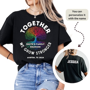 Camisetas de Reunión Familiar, Camisetas de Árbol Genealógico Reunido, Camisetas de Reunión Familiar Personalizadas al Por Mayor, Camisetas Familiares a Juego, Camisetas Familiares Personalizadas