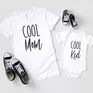 Cool Mom-Cool Kid | Mommy and Me | Mommy and Me Set | Mommy and Baby outfits | Mom and Daughter Matching| Mom and Son Set