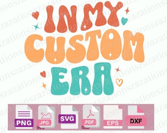 Custom Era SVG: Retro Groovy Text, Personalized Design (Digital Download)