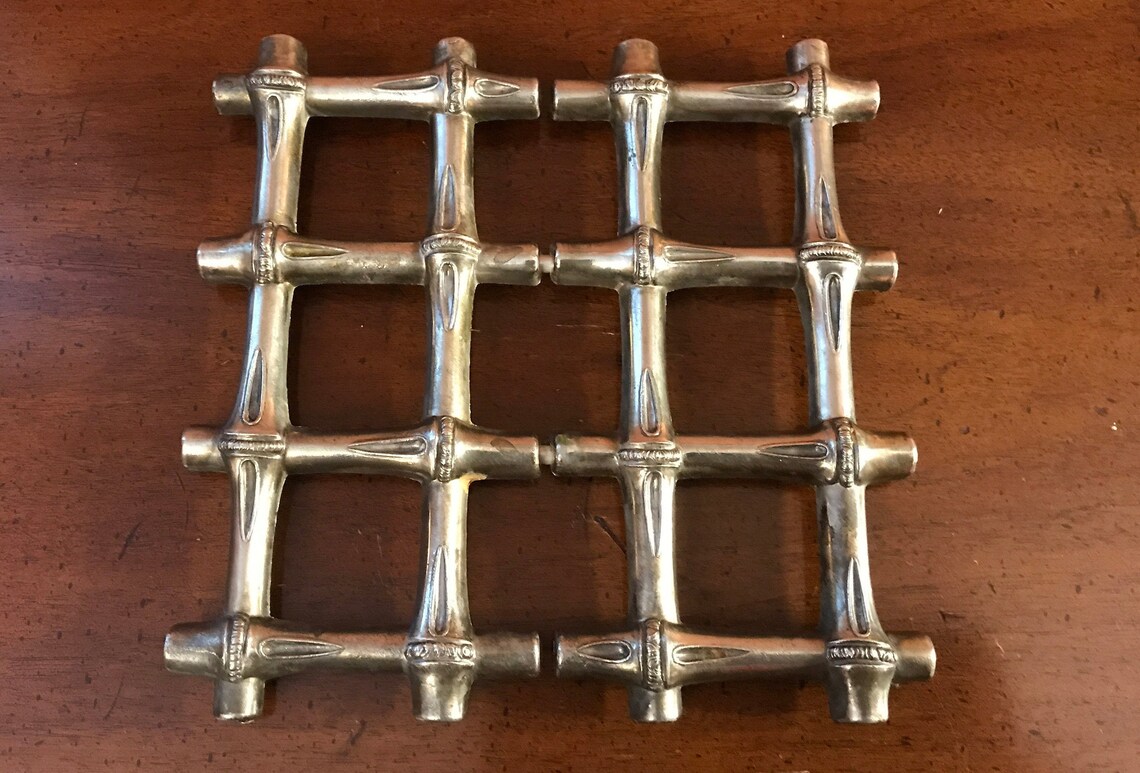 Italian EP Zinc Silver Expanding Trivet F.B. Rogers Silver Etsy