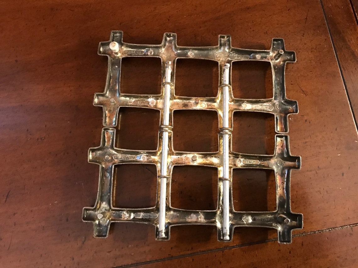 Italian EP Zinc Silver Expanding Trivet F.B. Rogers Silver Etsy