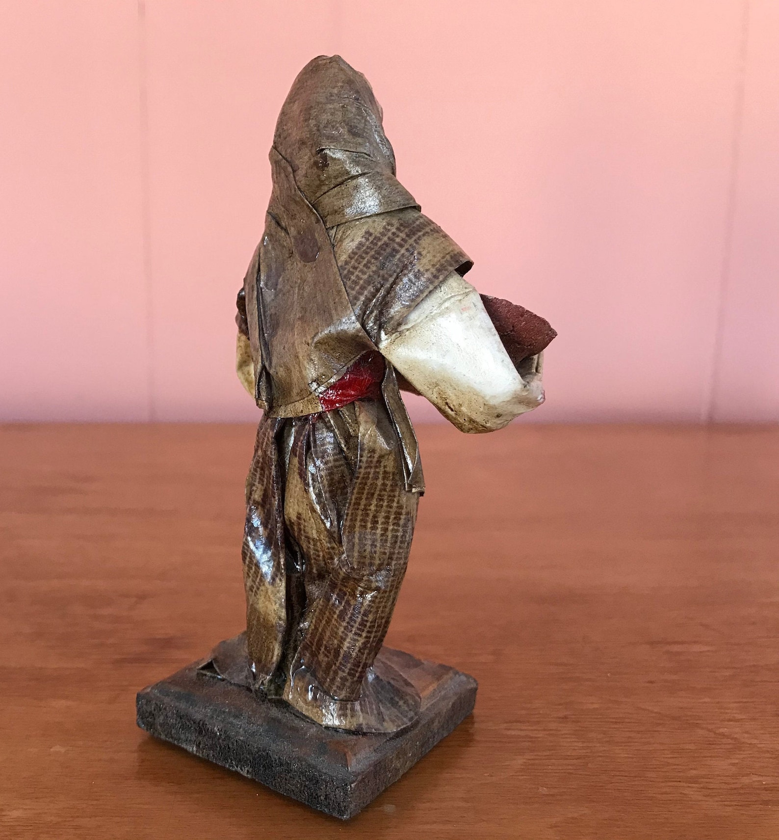 Folk Art Paper Mache Figurine in Very Fine Detail Hand Made Etsy